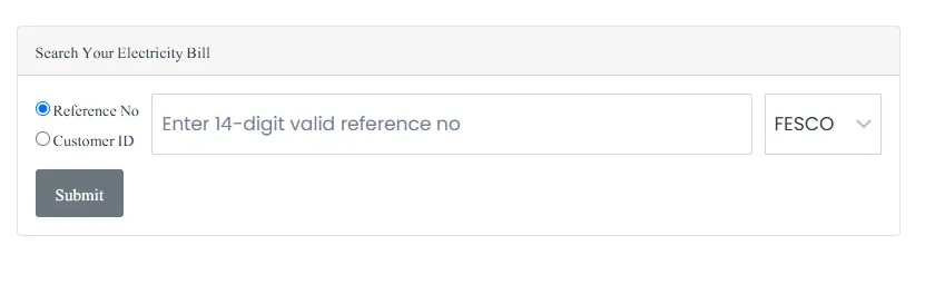 elecricity bill check